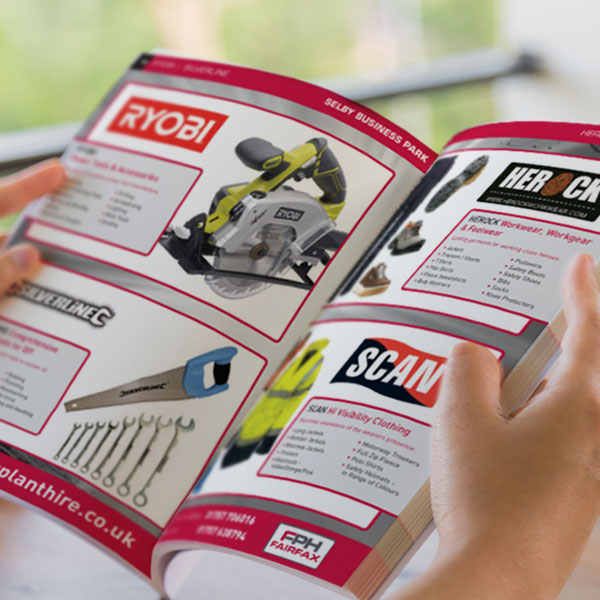 graphic design for fairfax product brochure 