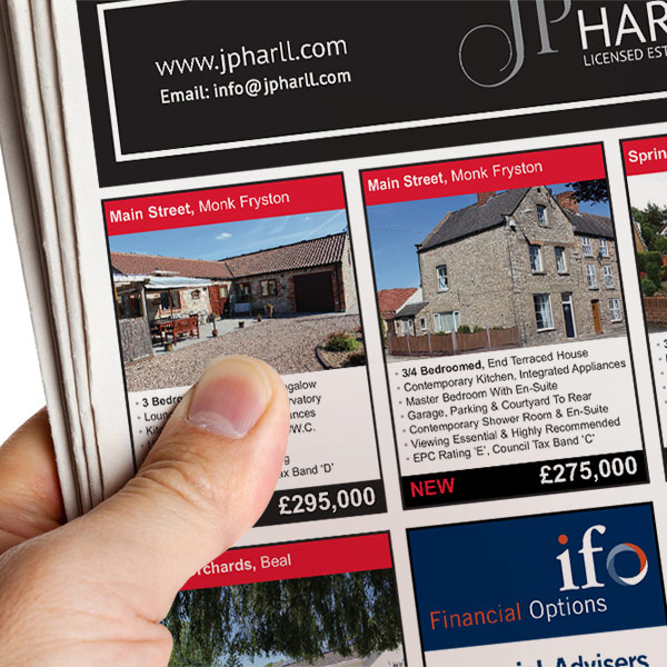 newspaper advertising graphic design for selby times