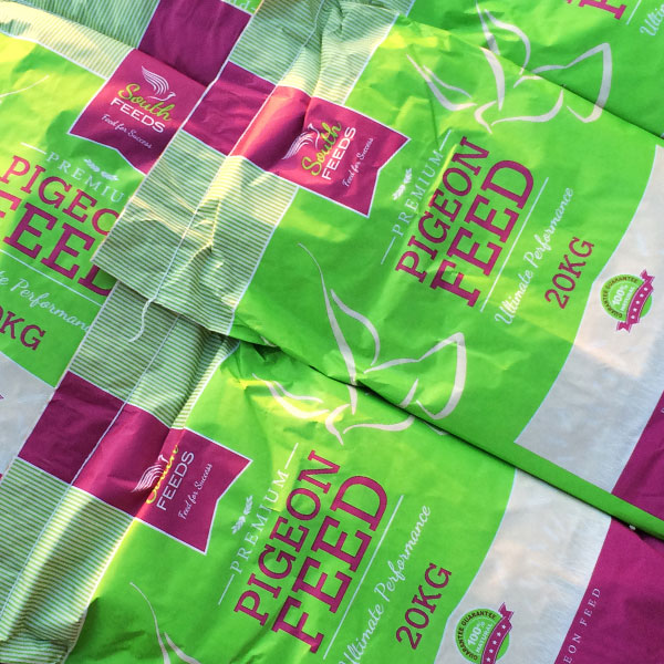 packaging design for pigeon food company in selby north yorkshire